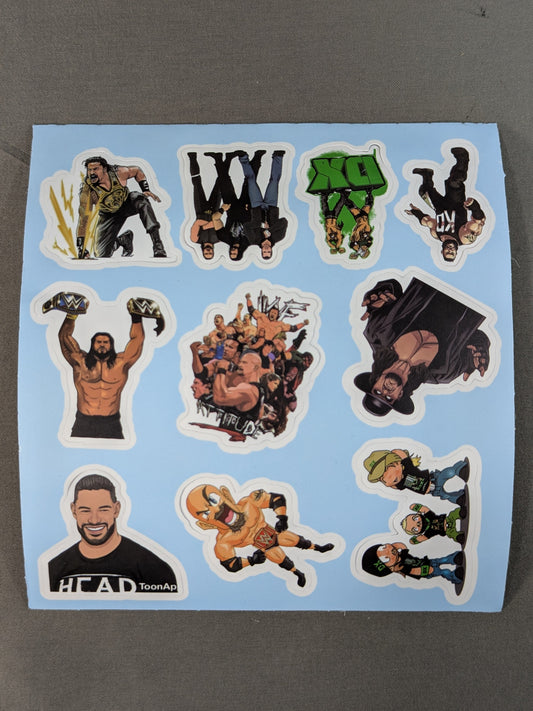 WWE イラストステッカー