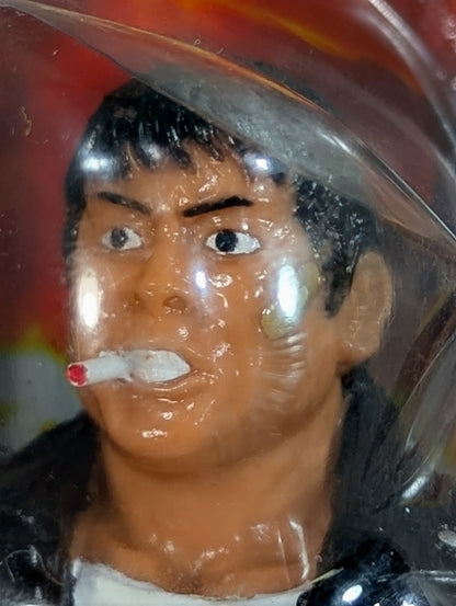 Atsushi Onita  (white shirt, leather jacket)