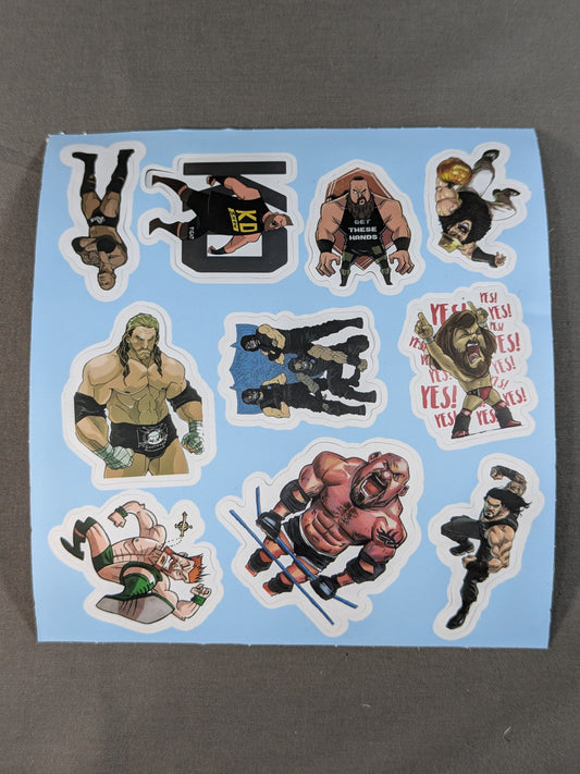 WWE イラストシール②