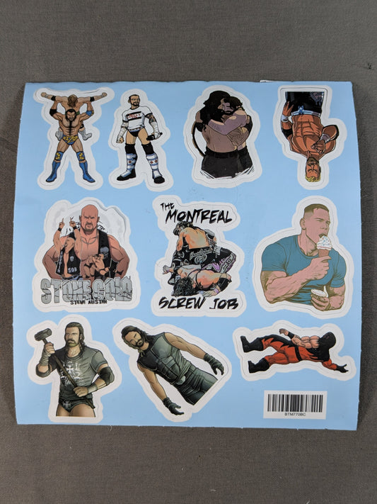 WWE イラストシール③