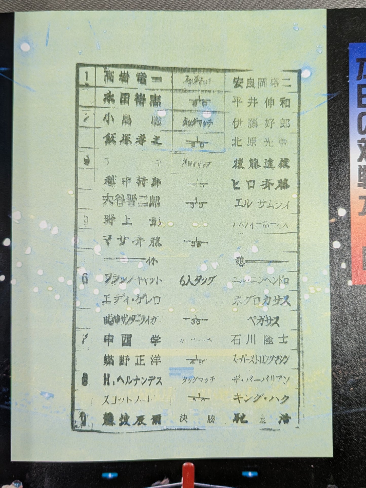 ★1993年 G1決勝★ 闘魂ぴあ SPECIAL G1クライマックス