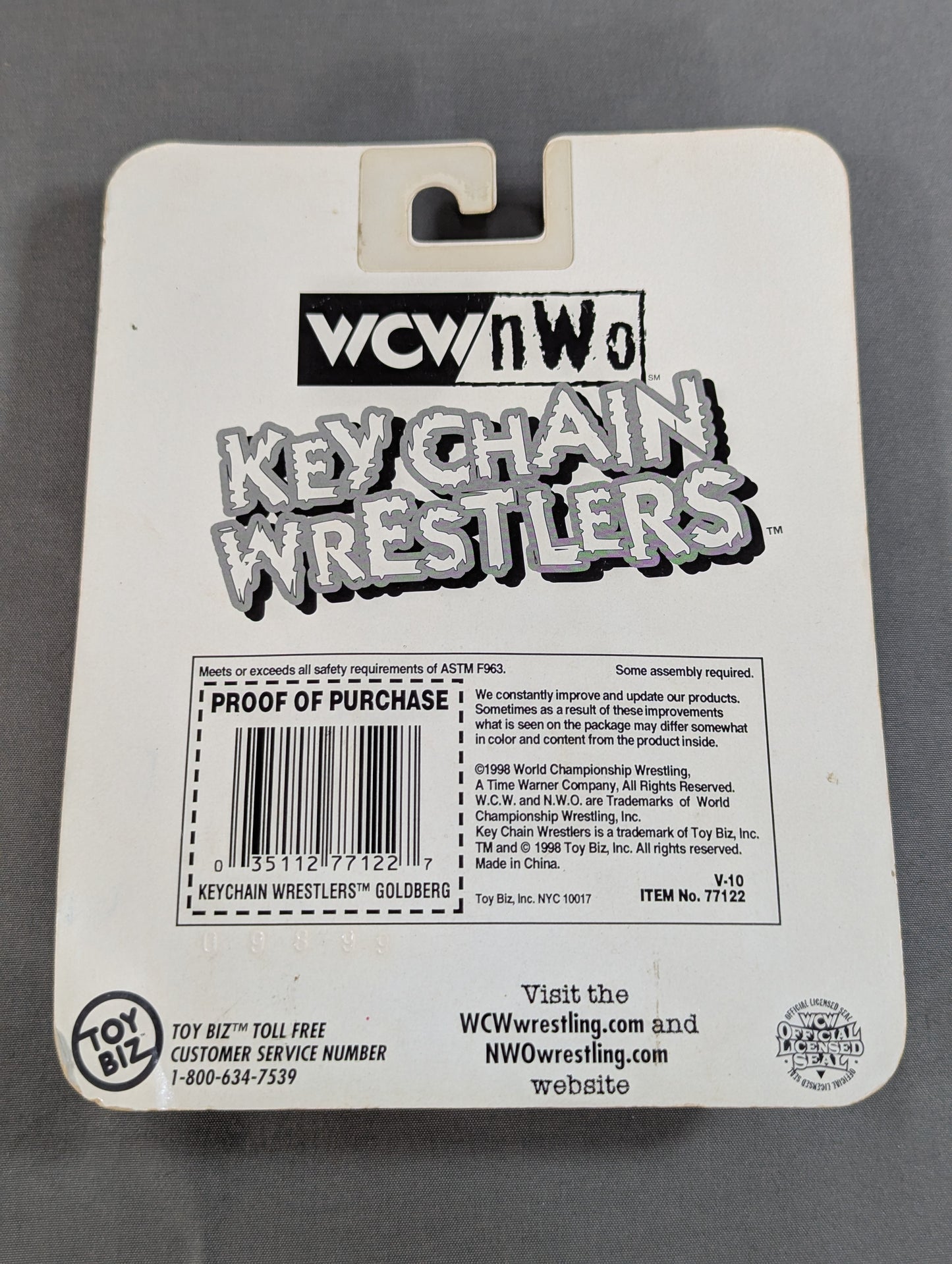 ★WCW★ ゴールドバーグ KEY CHAIN 1998 (ELECTRONIC TALKING)