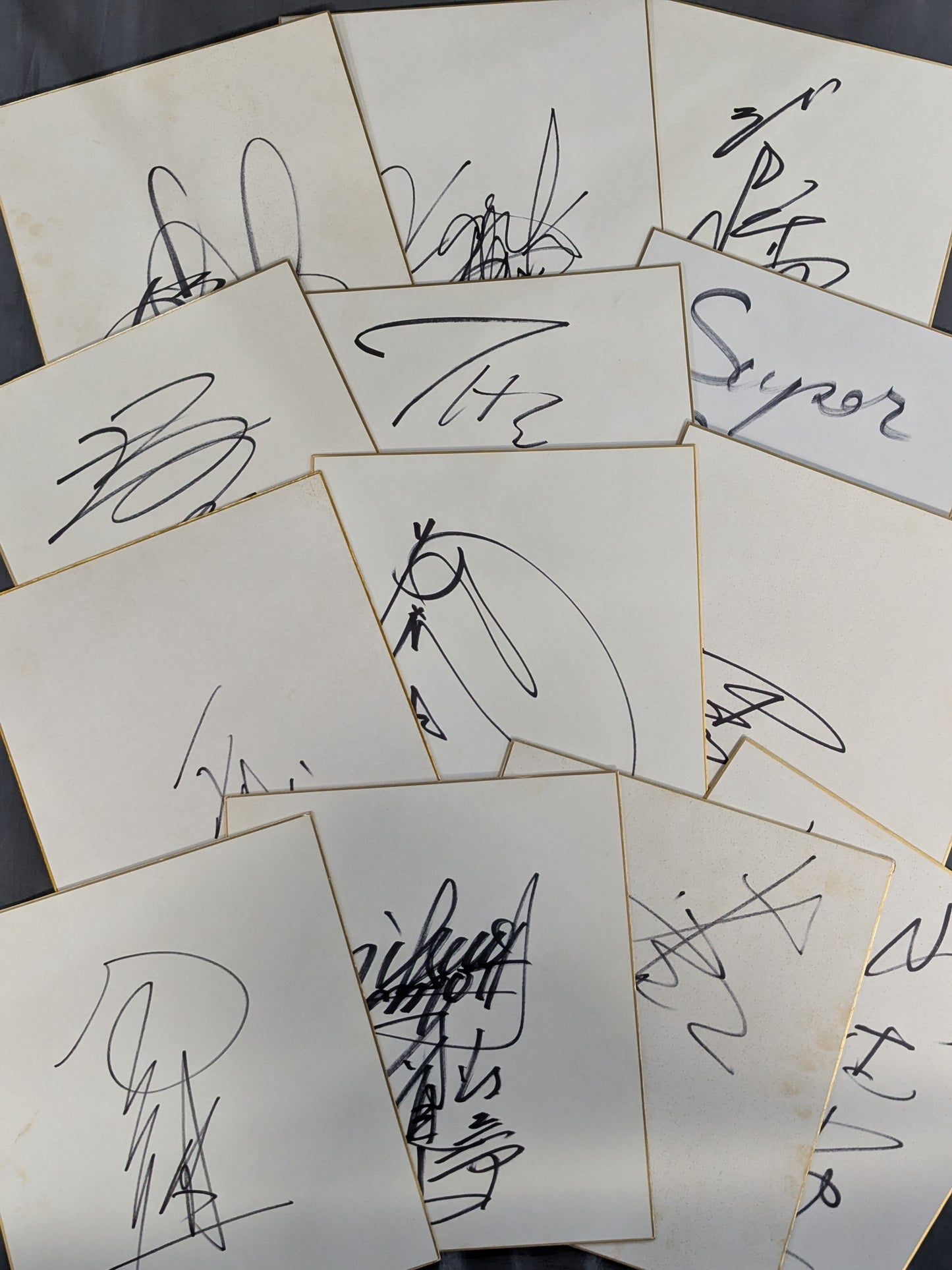 国内プロレスラー サイン色紙セット⑨