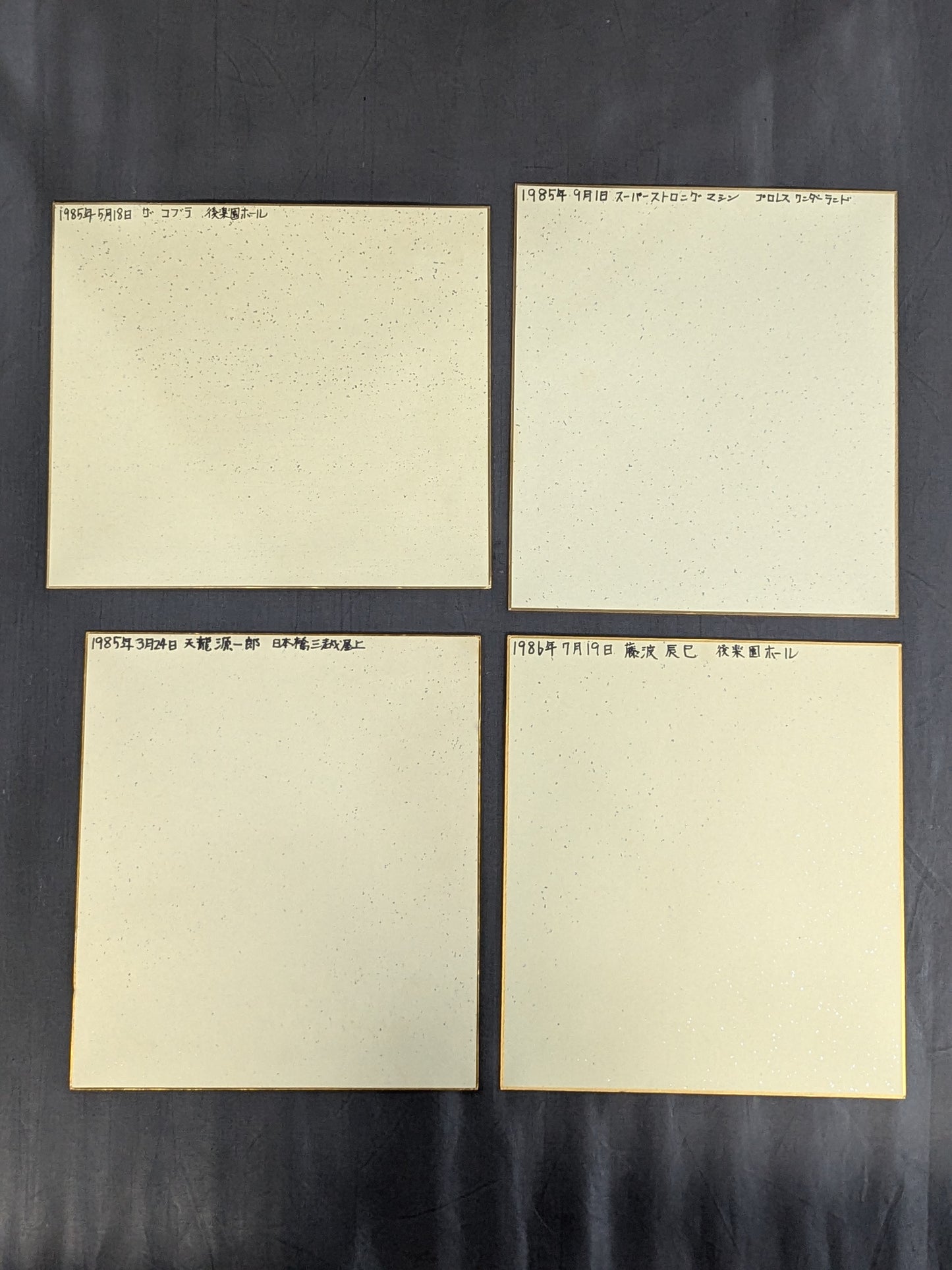 国内プロレスラー サイン色紙セット⑨