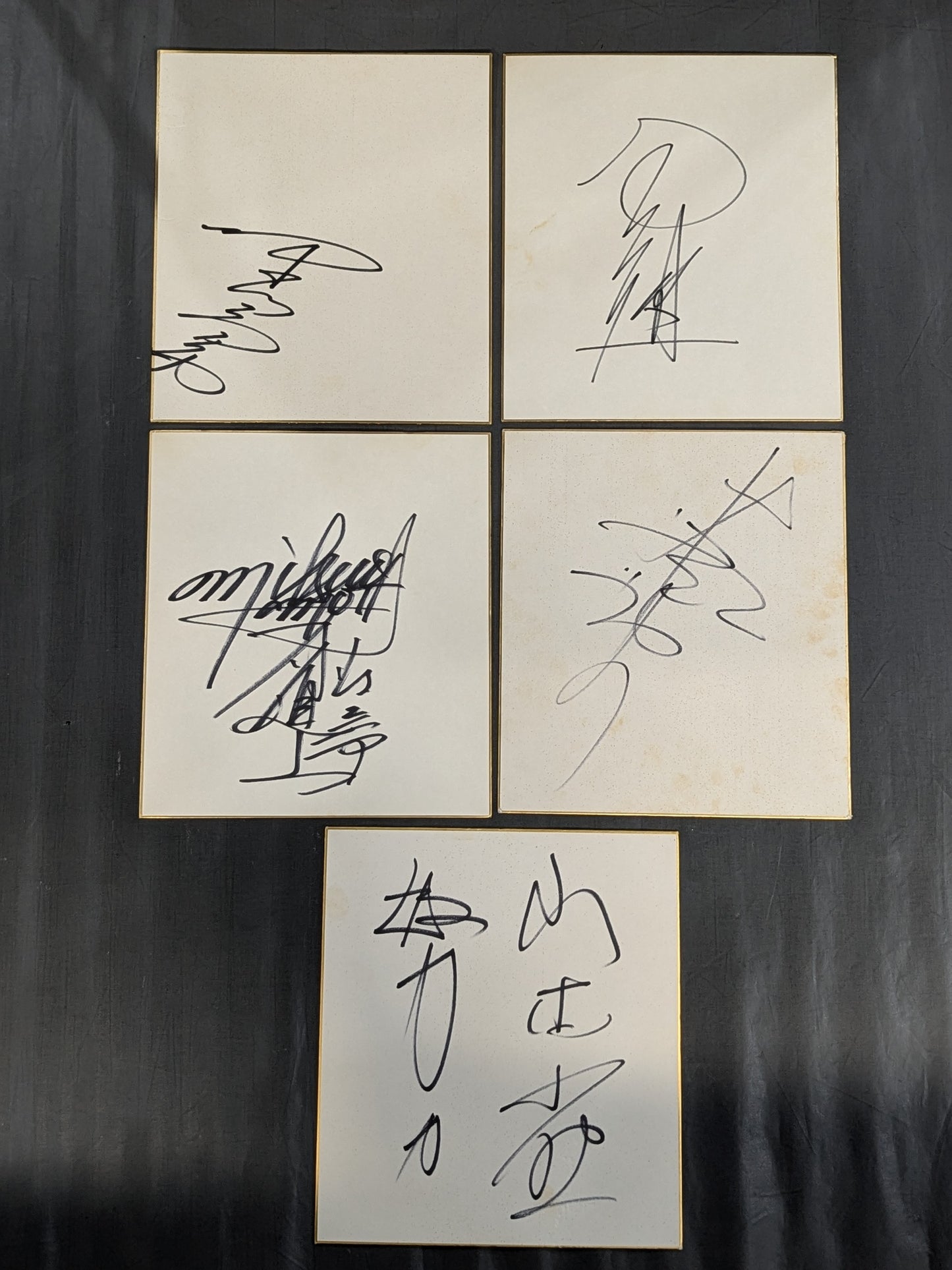 国内プロレスラー サイン色紙セット⑨