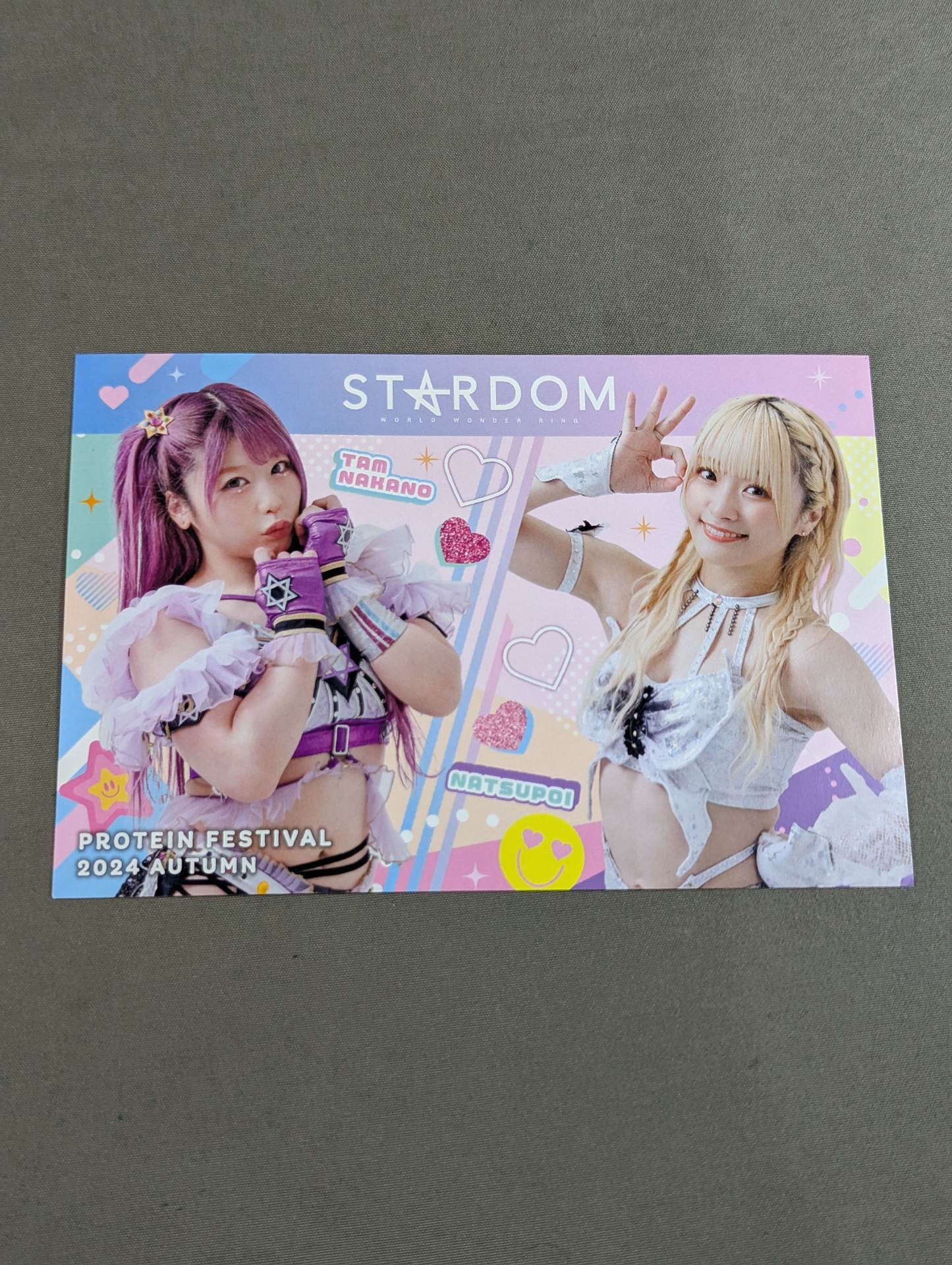 中野たむ＆なつぽい「秋のプロテイン祭 2024」ポストカード