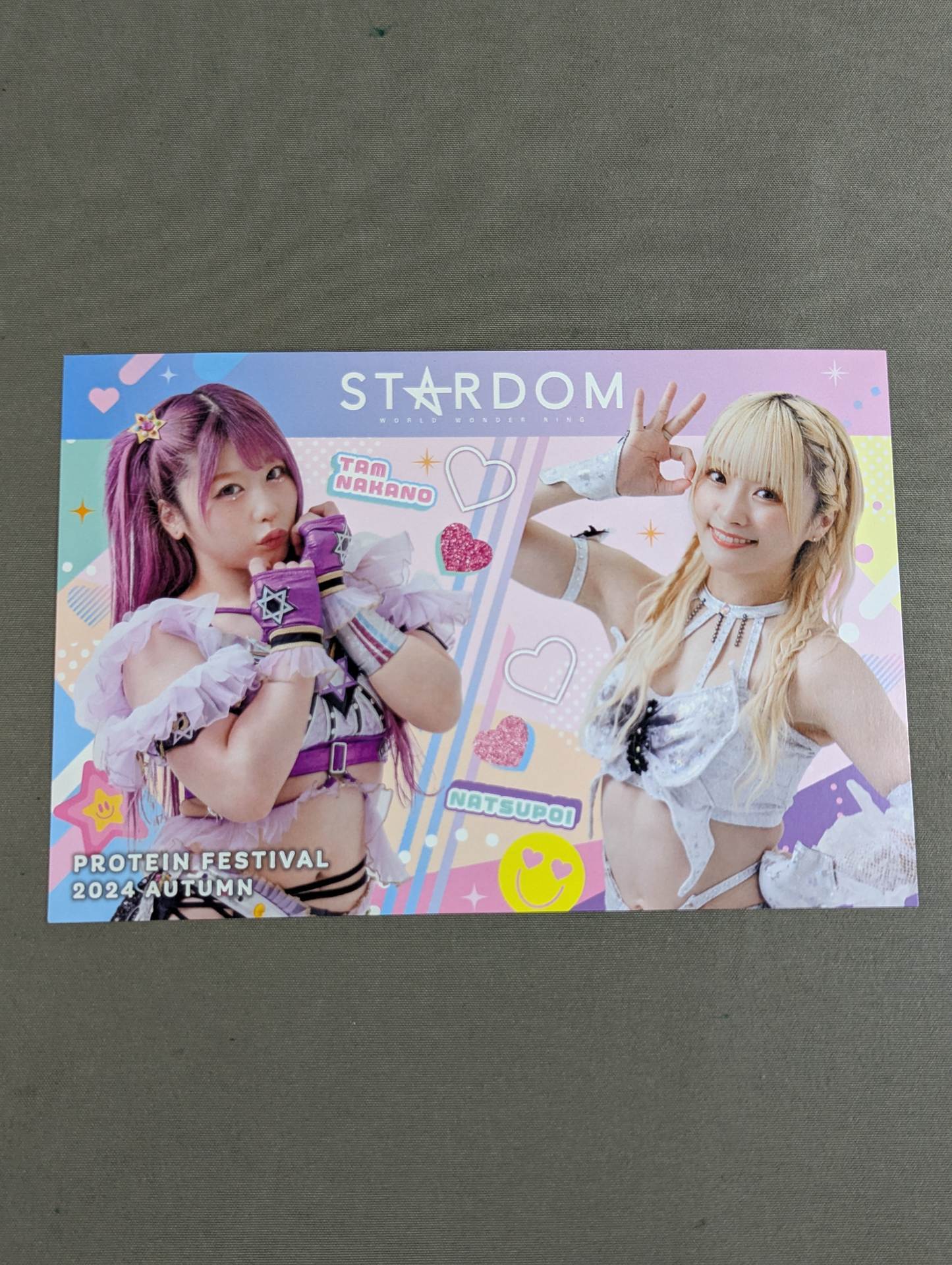 中野たむ＆なつぽい「秋のプロテイン祭 2024」ポストカード