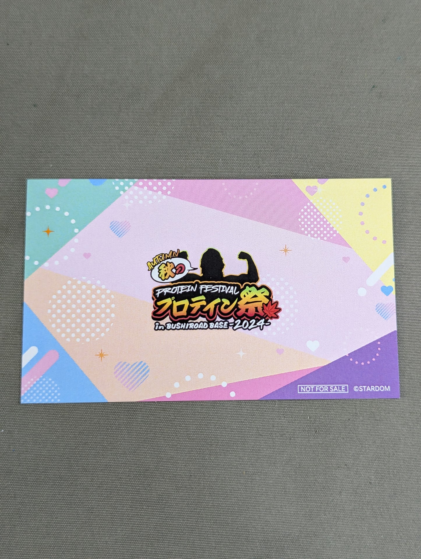 中野たむ＆なつぽい「秋のプロテイン祭 2024」メッセージカード