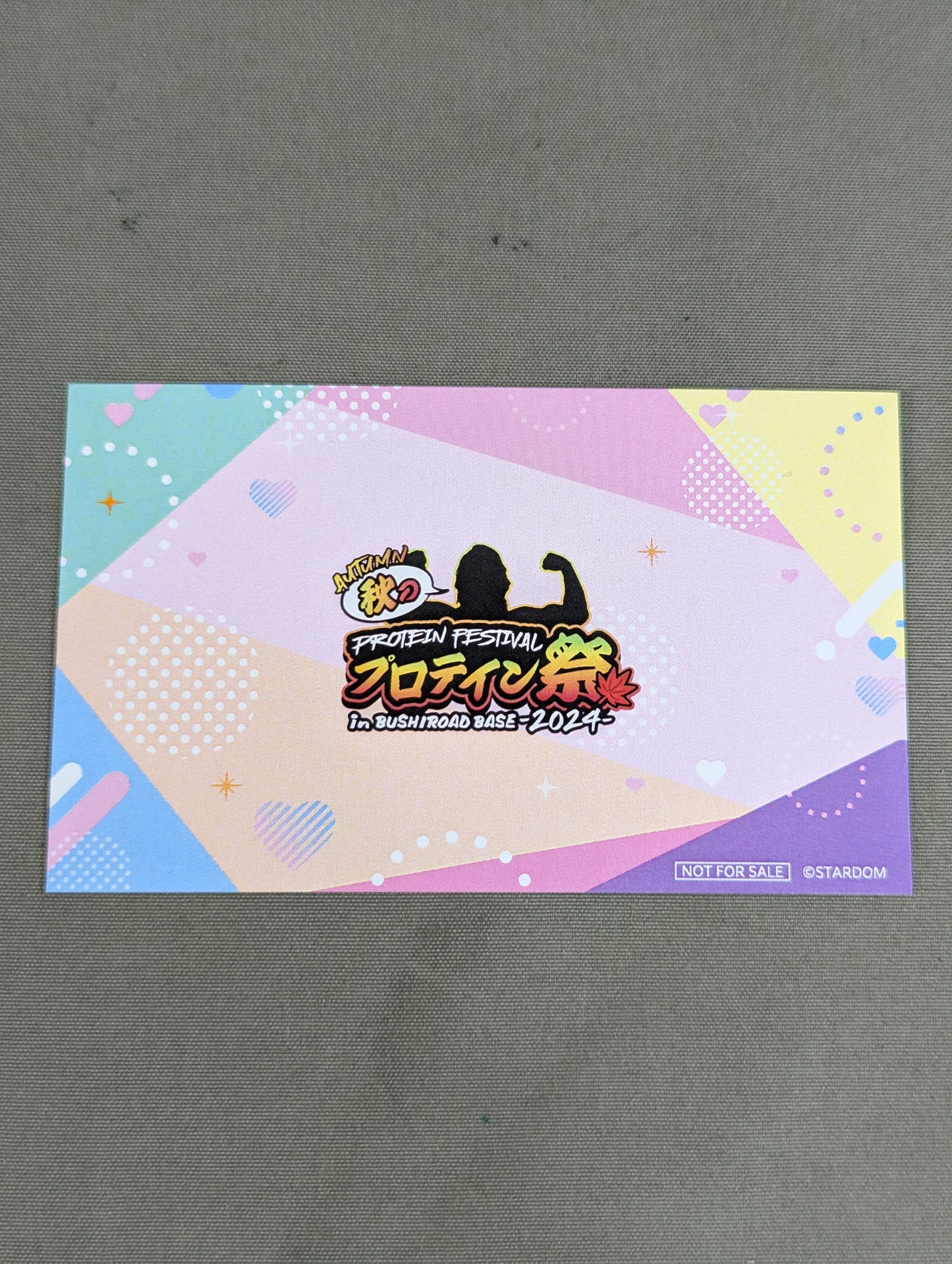 中野たむ＆なつぽい「秋のプロテイン祭 2024」メッセージカード