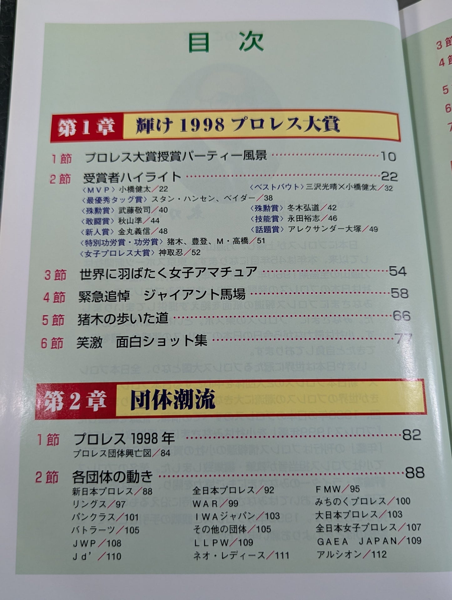 プロレス1999年鑑