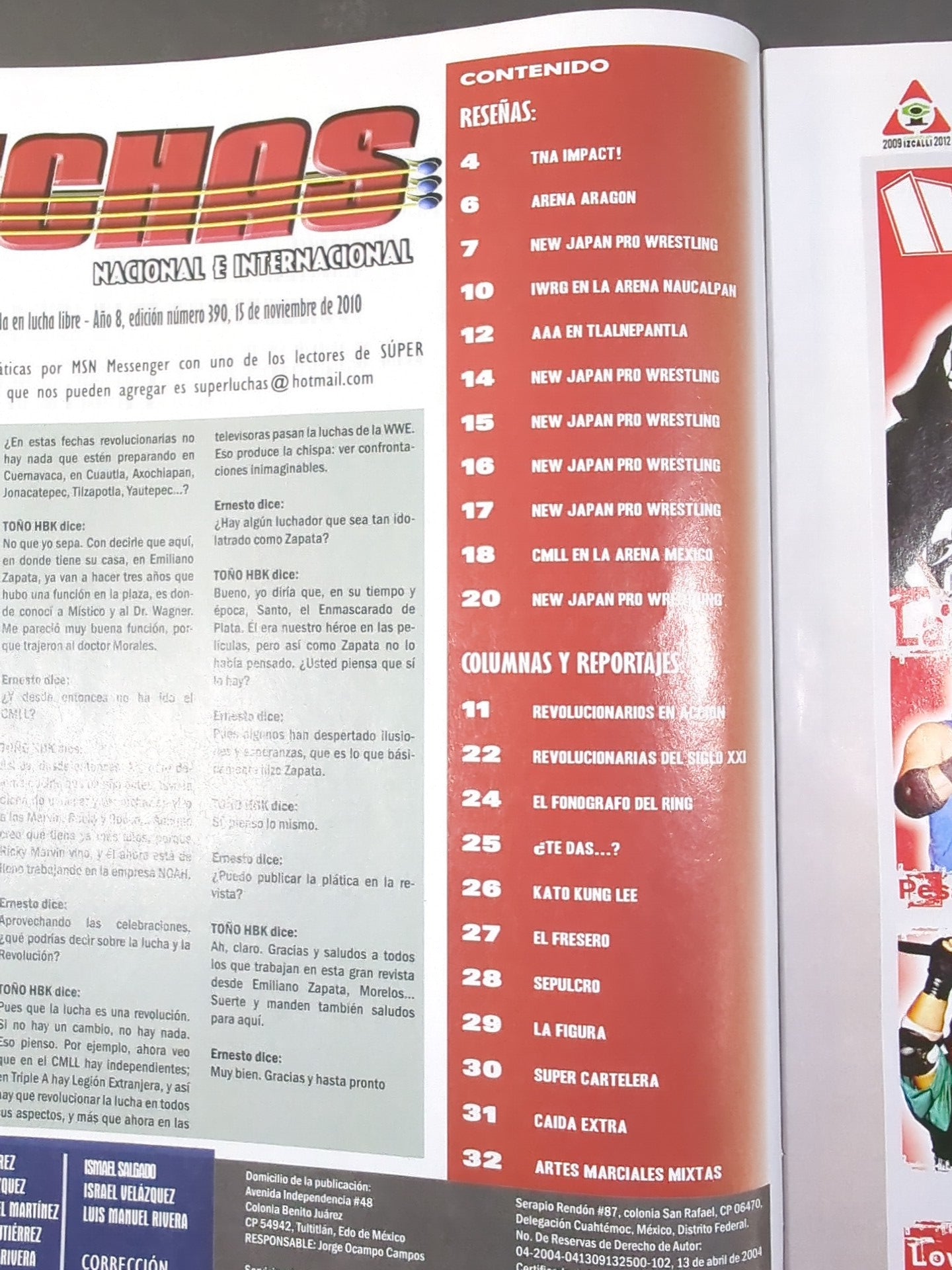 SUPER LUCHAS NACIONAL E INTERNACIONAL No.390