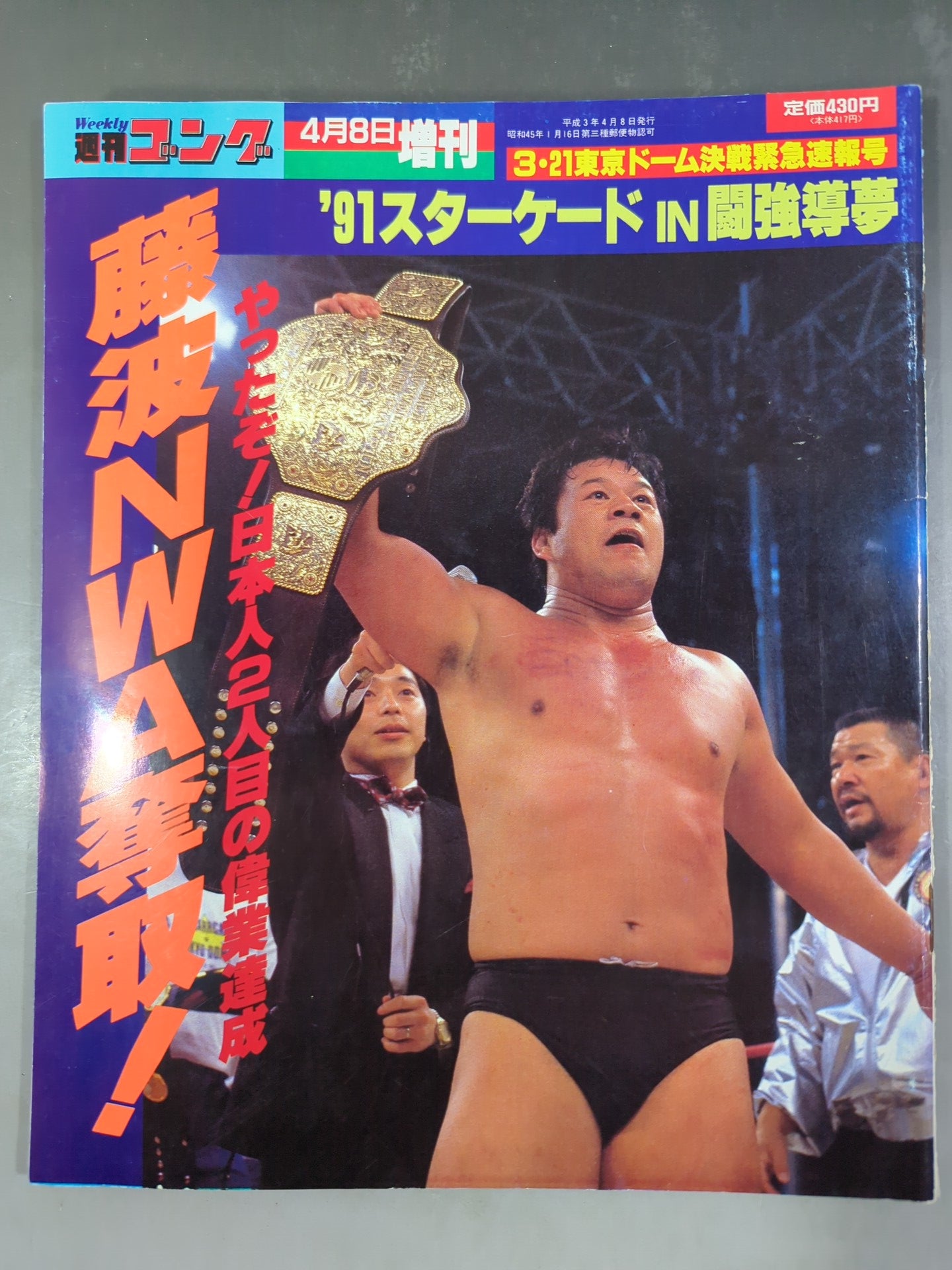 Gong Special Issue "'91 Starcade IN Fighting Guiding Dream" Fujinami NWA Takeover!