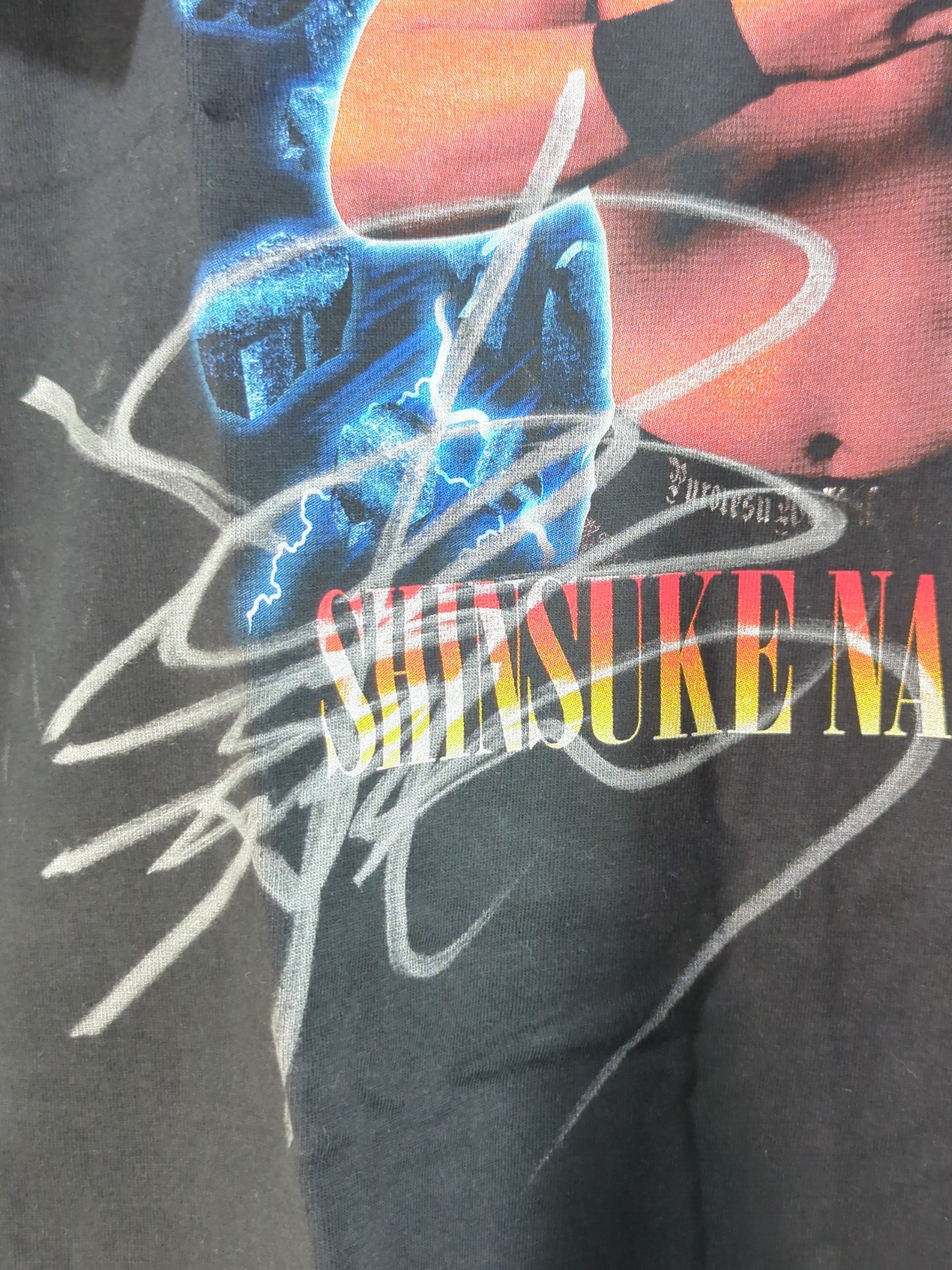 【直筆サイン入り】中邑真輔「THE STRONGSTYLE ICON」ピクチャーTシャツ