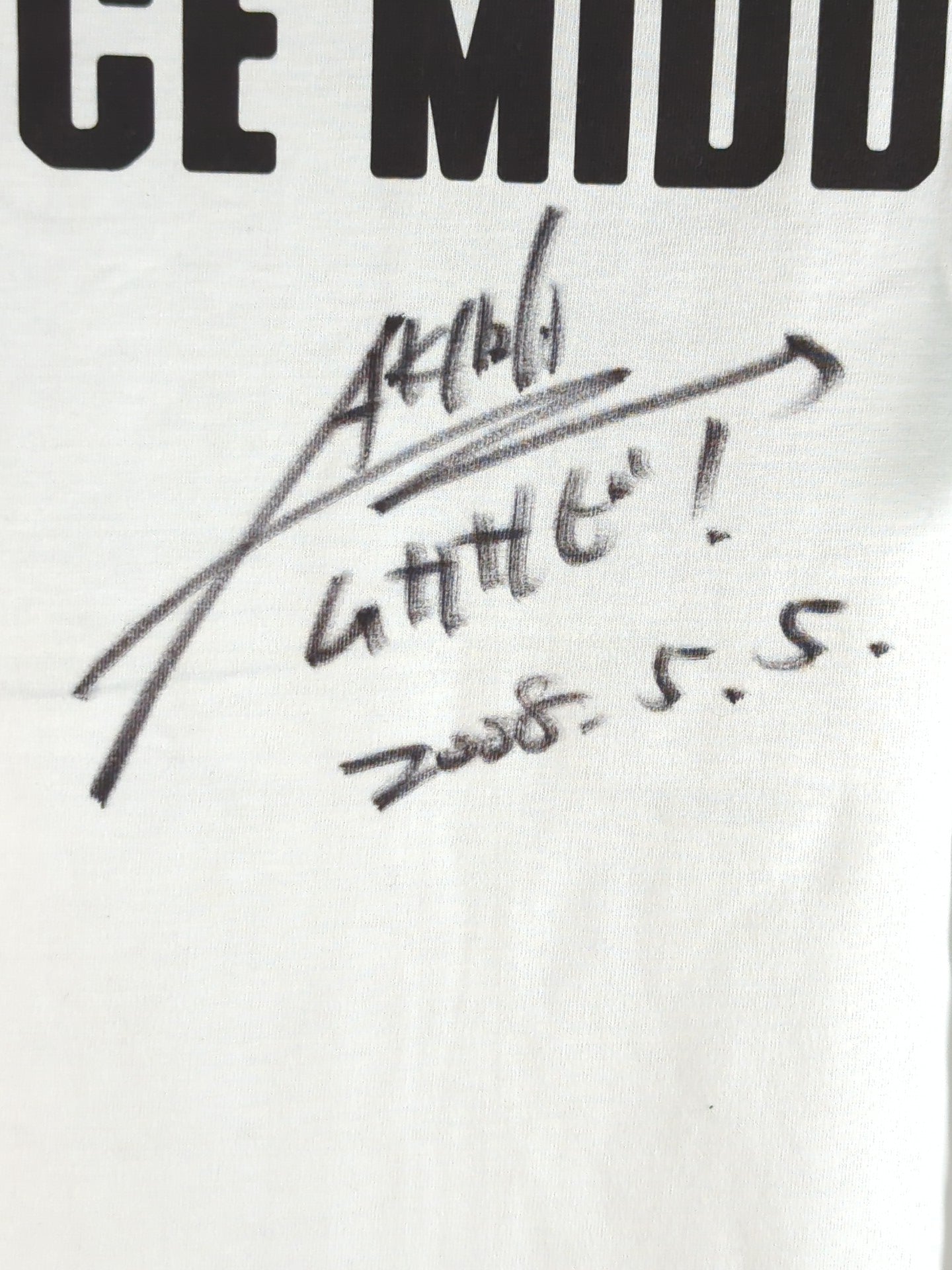 【越中詩郎＆AKIRA 直筆サイン入り】蝶野正洋＆長州力＆越中詩郎 ｢アイアム キレてないって!｣ ラグランTシャツ