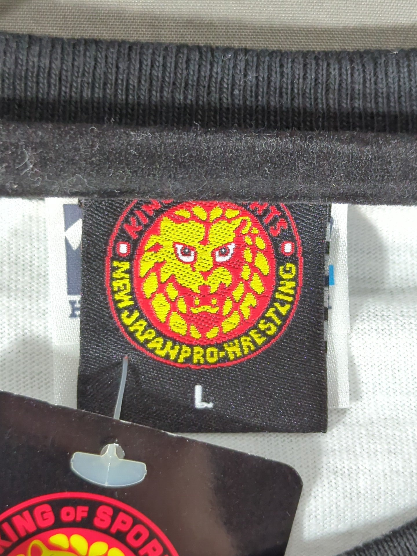 【越中詩郎＆AKIRA 直筆サイン入り】蝶野正洋＆長州力＆越中詩郎 ｢アイアム キレてないって!｣ ラグランTシャツ