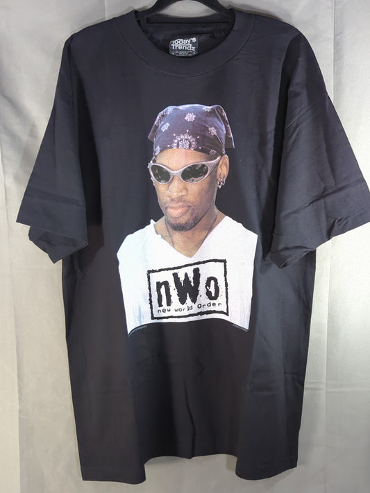 nWo デニス・ロッドマン ピクチャーTシャツ(WCW(1997) / ブラック)