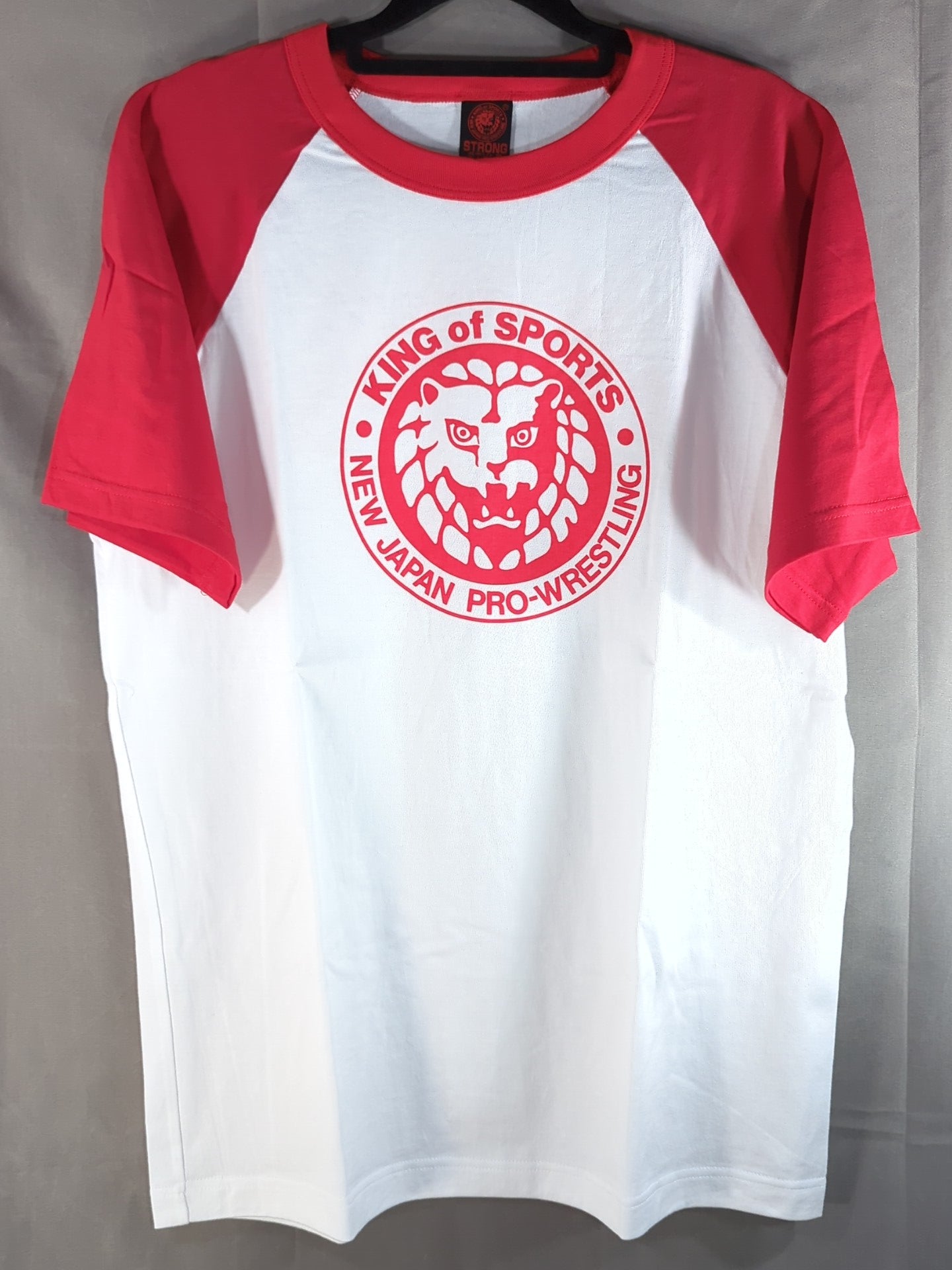 ライオンマーク ラグラン Tシャツ(ホワイト×レッド)