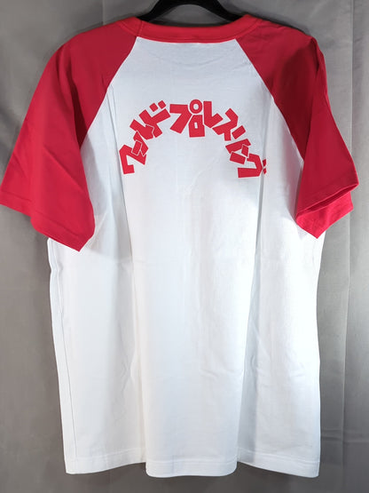 ライオンマーク ラグラン Tシャツ(ホワイト×レッド)