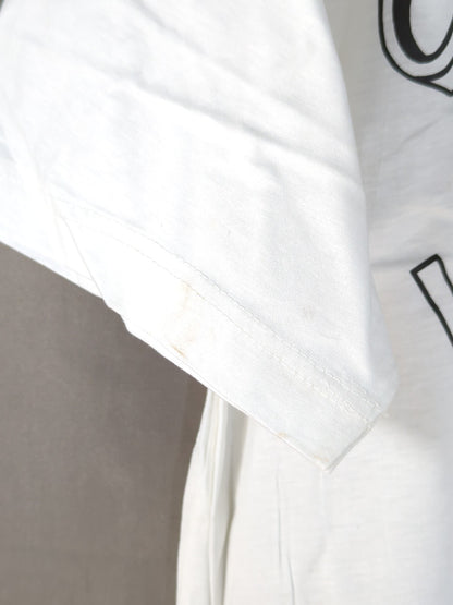 ブラック・キャット イラストTシャツ(ホワイト)