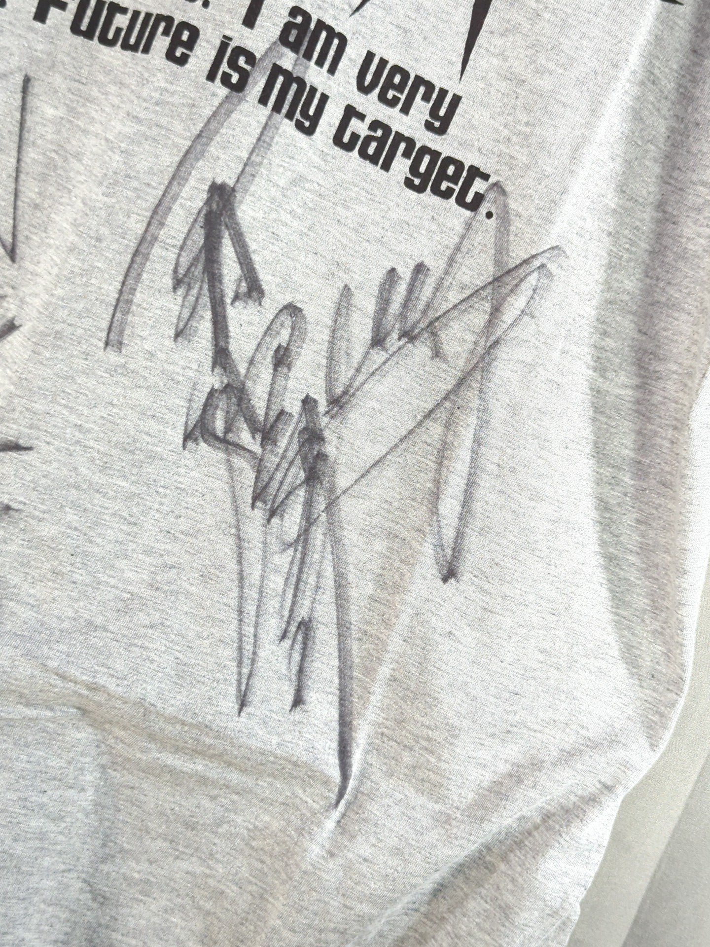 【高田延彦＆田村潔司 直筆Wサイン入り】UWF INTERNATIONAL 高田延彦「TAKADA」Tシャツ(グレー)