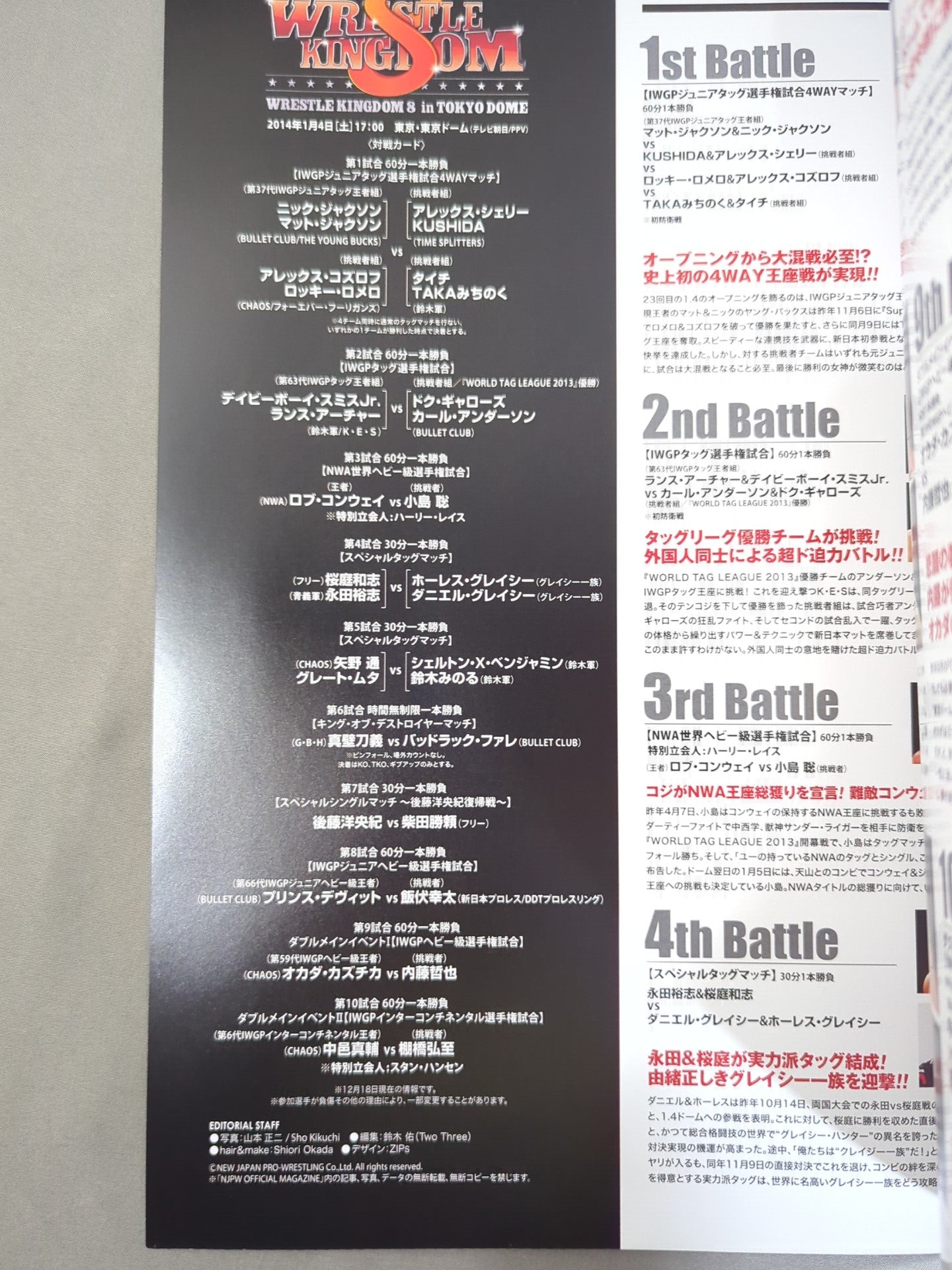 レッスルキングダム8 / WRESTLE KINGDOM 8