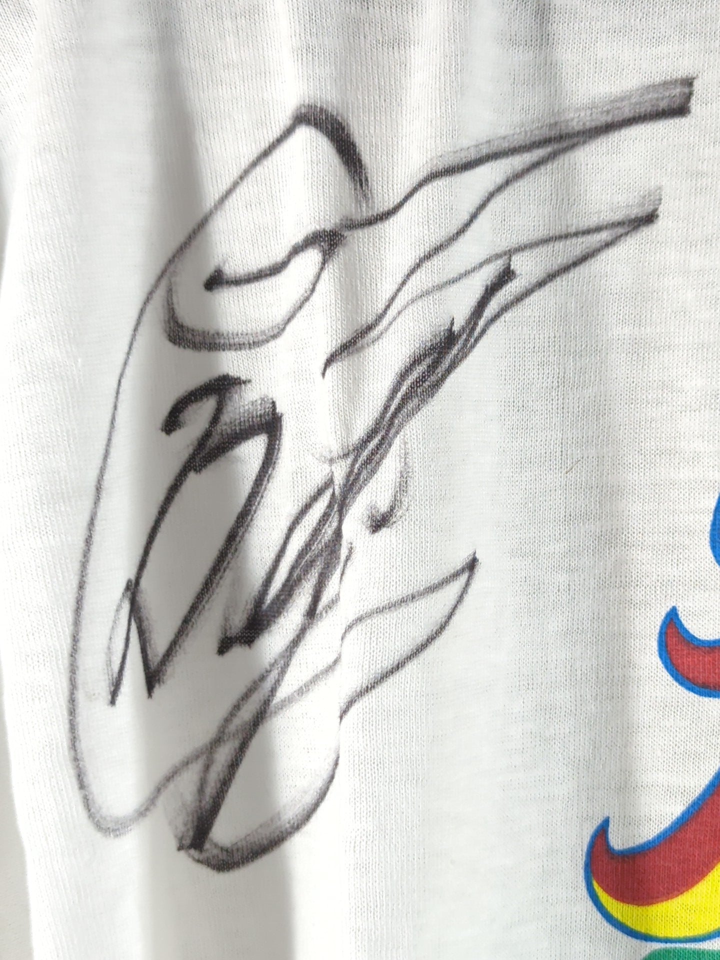 【スペル・デルフィン 直筆サイン入り】大阪プロレス ロゴ Tシャツ(ホワイト)