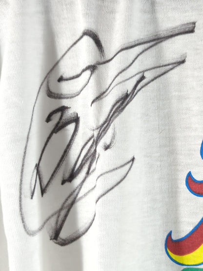 【スペル・デルフィン 直筆サイン入り】大阪プロレス ロゴ Tシャツ(ホワイト)