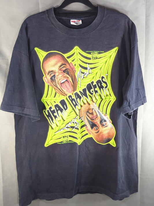 ザ・ヘッドバンガーズ ピクチャーTシャツ(WWF(1990s) / ブラック)