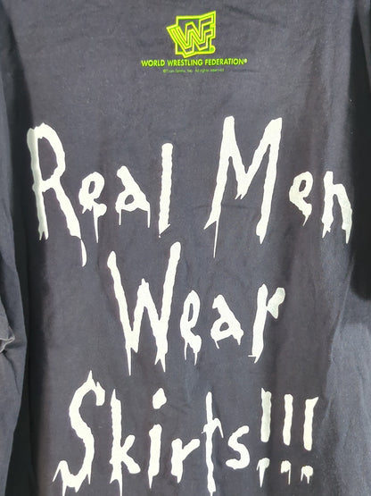 ザ・ヘッドバンガーズ ピクチャーTシャツ(WWF(1990s) / ブラック)