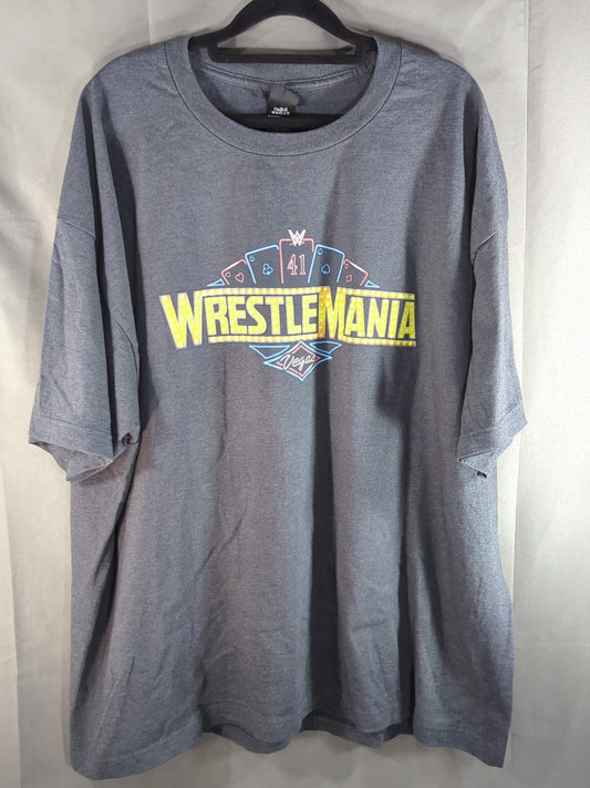 レッスルマニア41 ピクチャーTシャツ①(グレー)