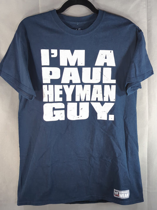 ポール・ヘイマン「I'M A PAUL HEYMAN GUY.」Tシャツ(WWE(2011) / ネイビー)