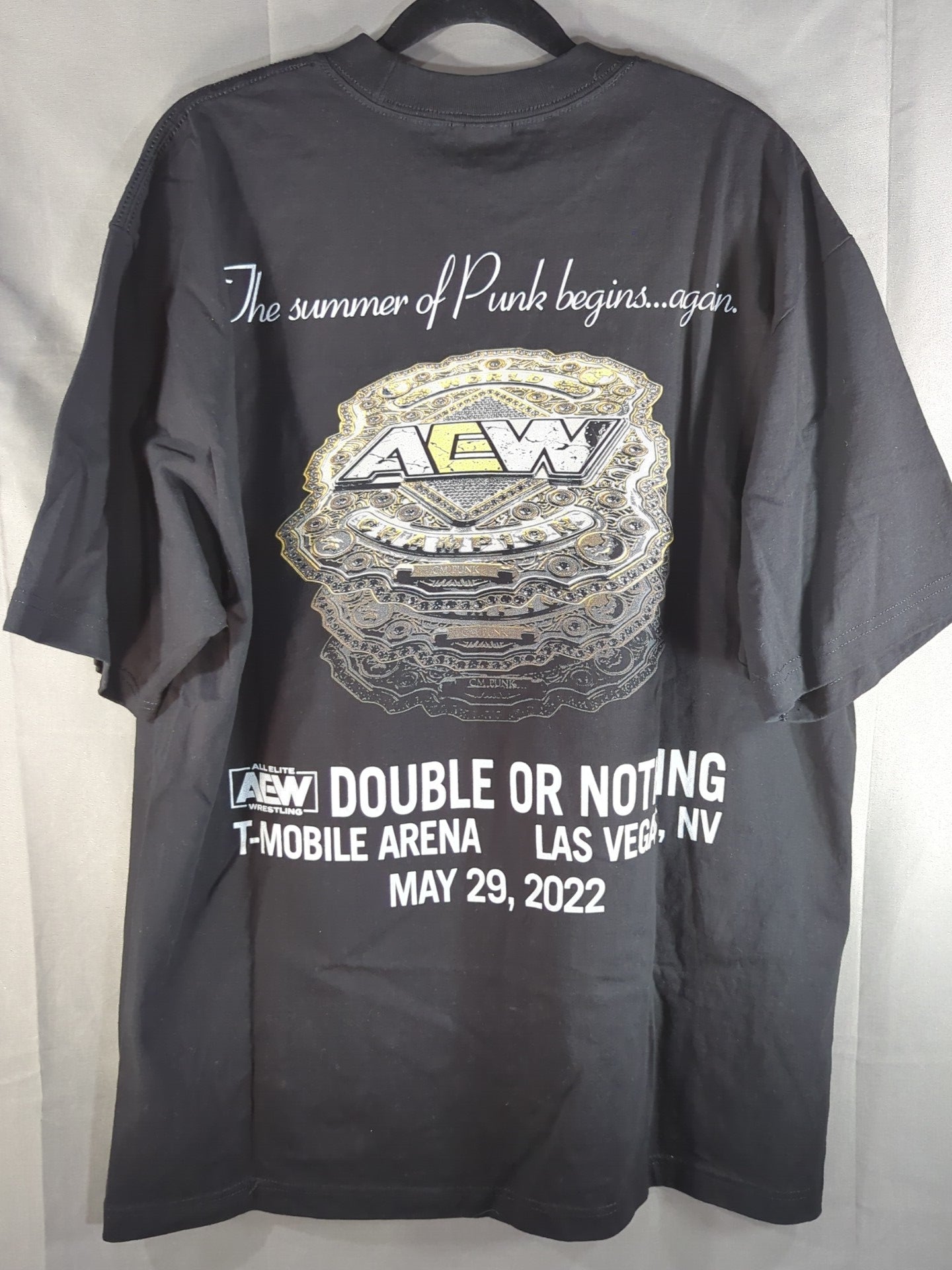 CMパンク「The Best in the World」ピクチャーTシャツ(ブラック)