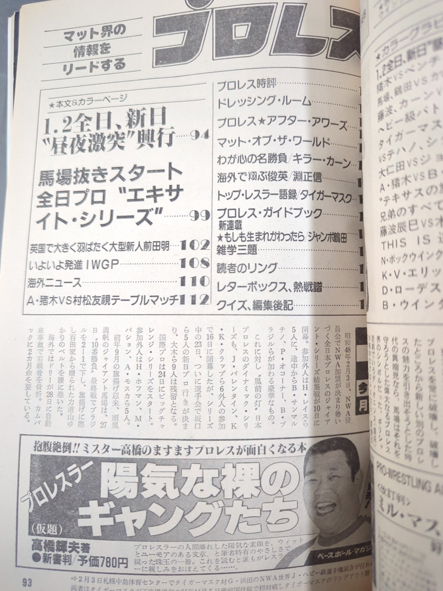 月刊プロレス 1983年2月号