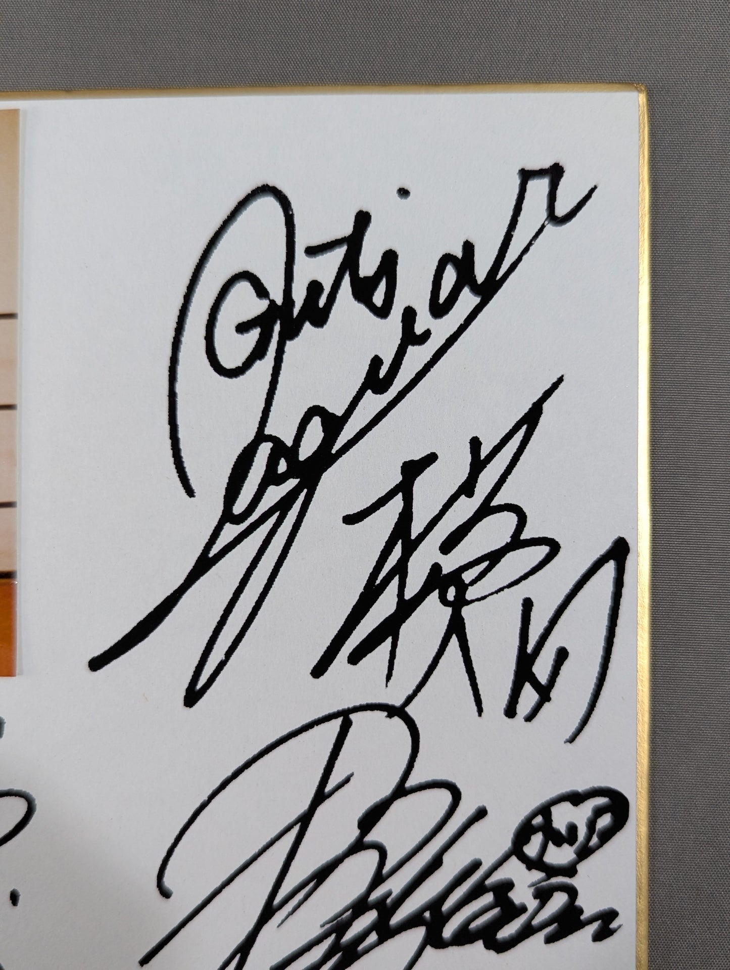 全日本女子プロレス プリントサイン寄せ書き(生写真貼付)