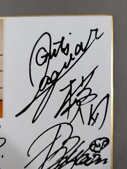 全日本女子プロレス プリントサイン寄せ書き(生写真貼付)