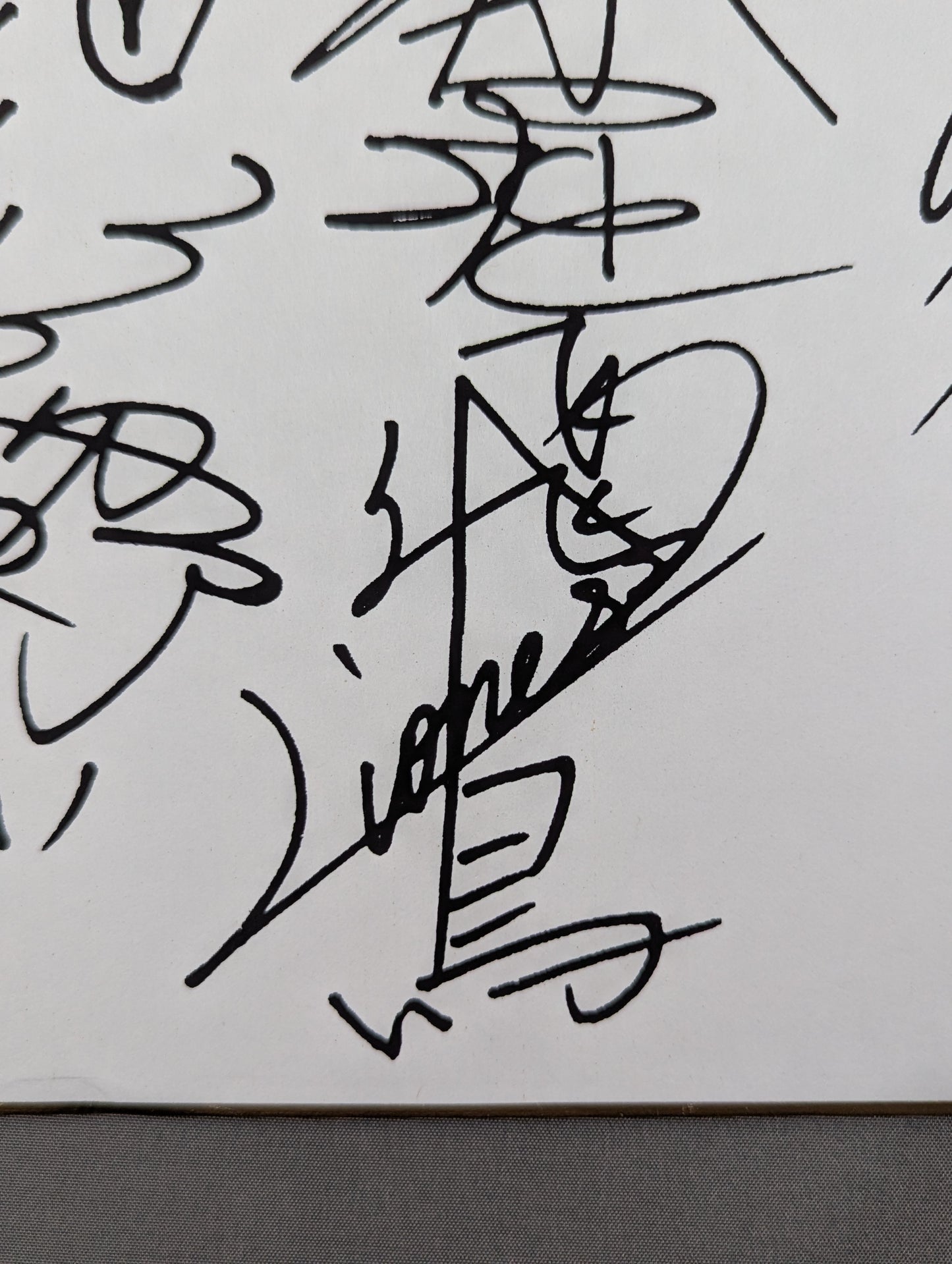 全日本女子プロレス プリントサイン寄せ書き(生写真貼付)