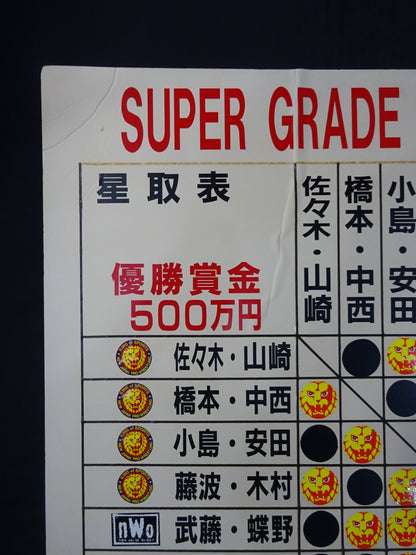 SUPER GRADE タッグリーグ戦Ⅶ 実使用の星取表