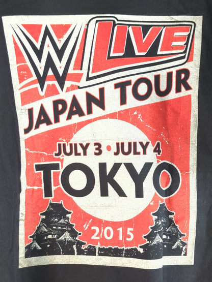 WWE LIVE JAPAN TOUR 2015「THE BEAST IS BACK」ピクチャーTシャツ(WWE(2015) / ブラック)