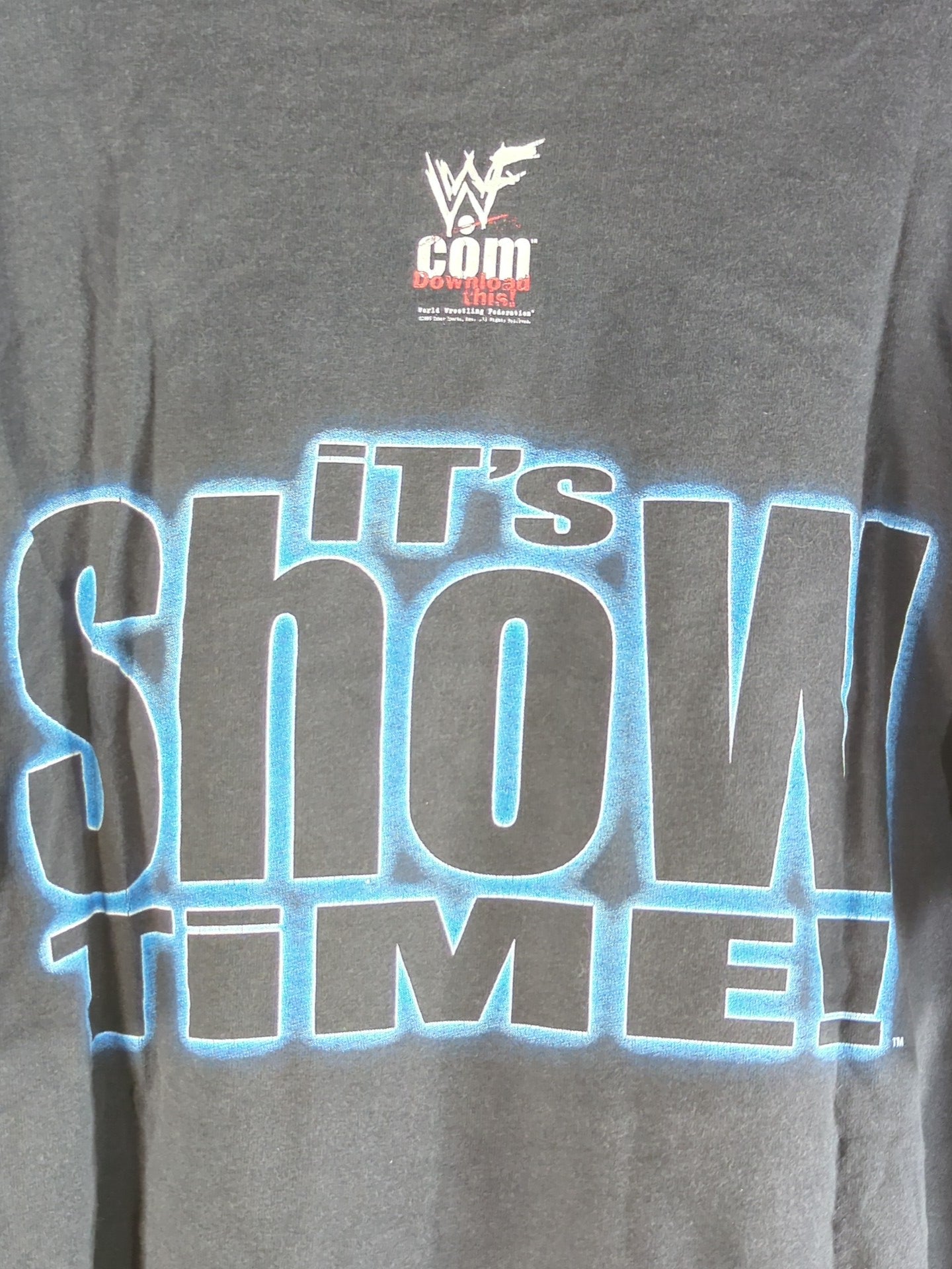 ビッグ・ショー「iT'S SHOW TiME!」ピクチャーTシャツ(WWF(1990s) / ブラック)