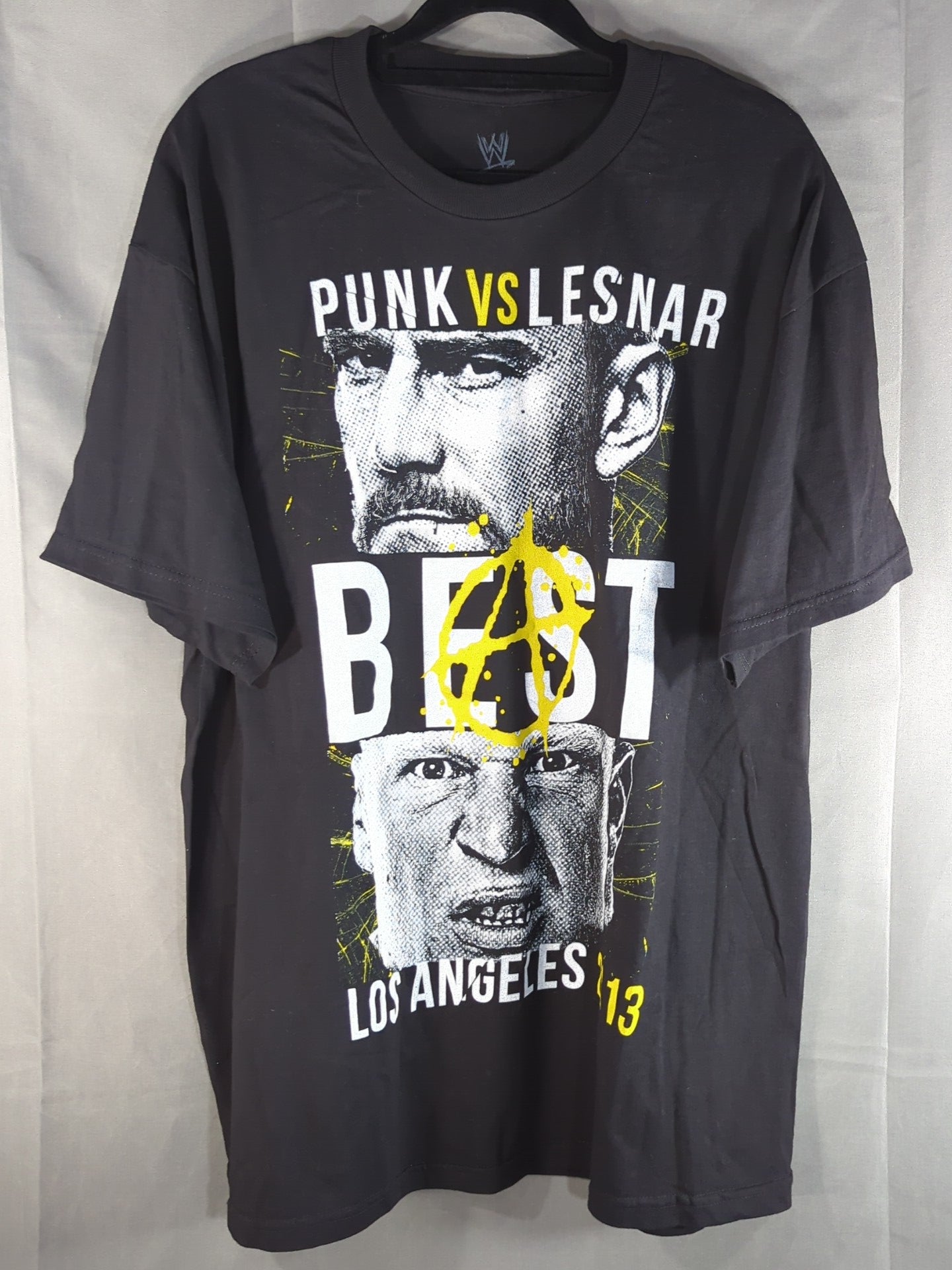 CM Punk vs Brock Lesnar  "SummerSlam 2013" Picture T-Shirt (WWE (2013) / Black)