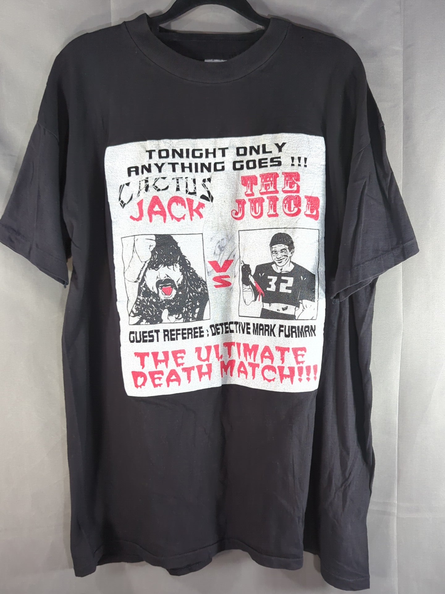 【カクタス・ジャック 直筆サイン入り】カクタス・ジャックvsザ・ジュース イラストTシャツ