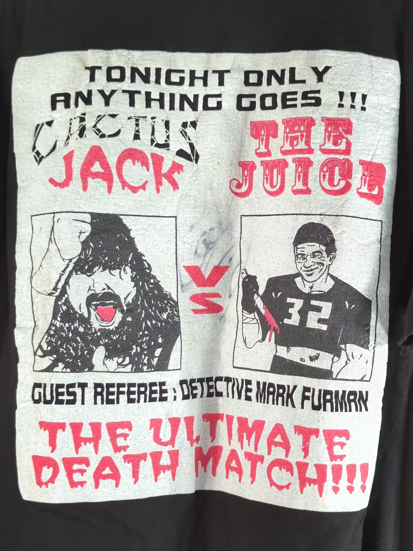 【カクタス・ジャック 直筆サイン入り】カクタス・ジャックvsザ・ジュース イラストTシャツ