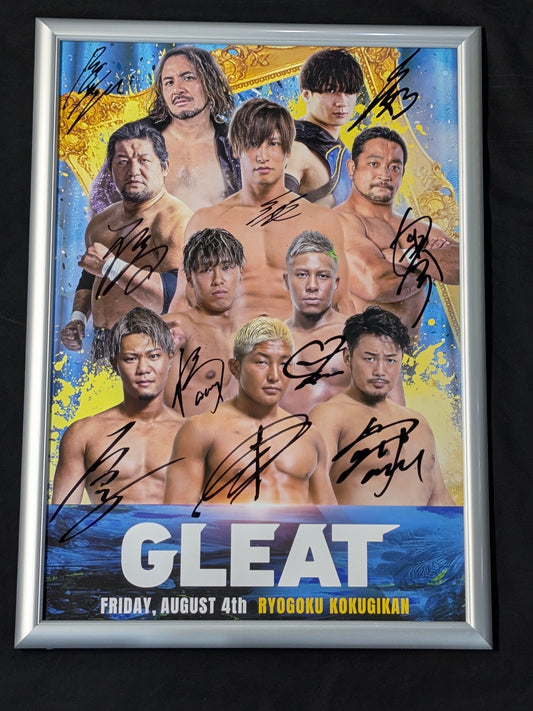 【10選手直筆サイン入り】 GLEAT 写真パネル
