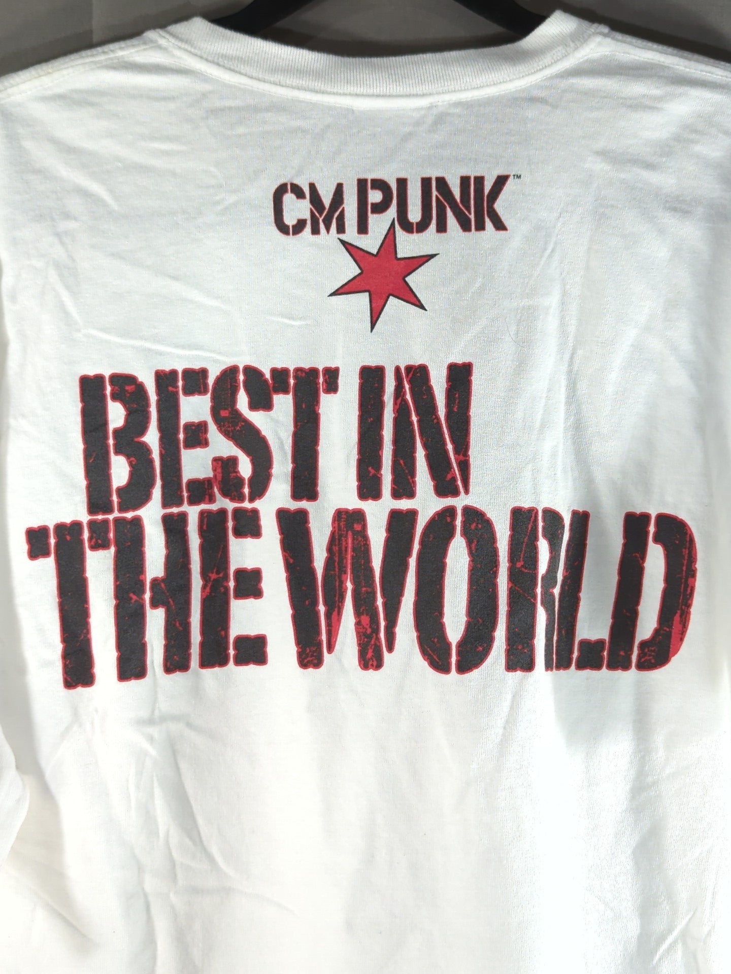 CMパンク「BEST IN THE WORLD」Tシャツ(WWE(2010s) / ホワイト)