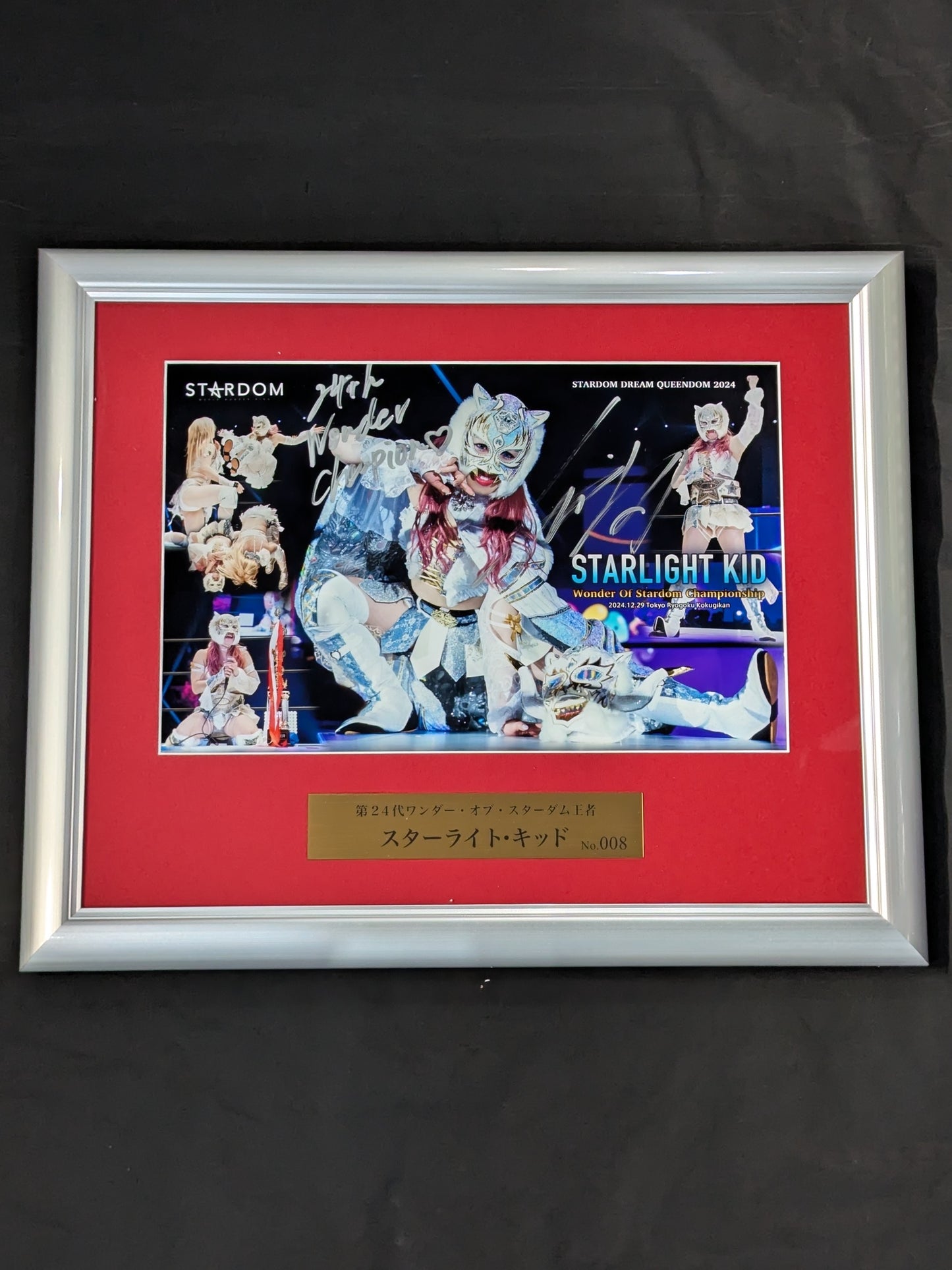 ★ワンダー初戴冠★ スターライト・キッド 直筆サイン入り フォトフレーム