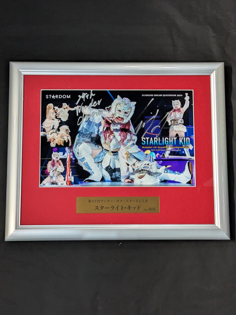 ★ワンダー初戴冠★ スターライト・キッド 直筆サイン入り フォトフレーム