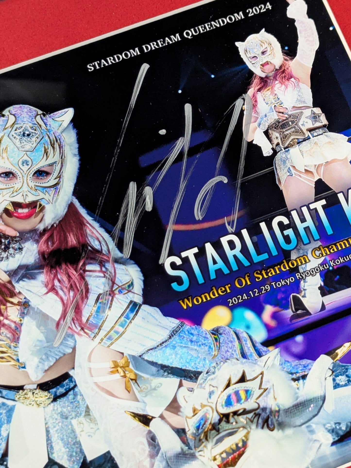 ★ワンダー初戴冠★ スターライト・キッド 直筆サイン入り フォトフレーム