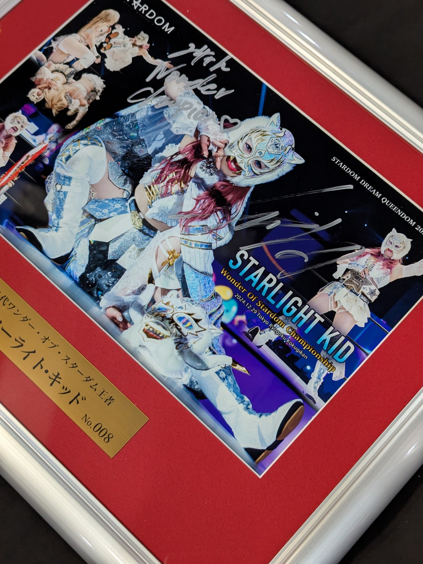 ★ワンダー初戴冠★ スターライト・キッド 直筆サイン入り フォトフレーム
