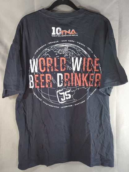 TNA「World Wide Beer Drinker」Tシャツ(ブラック)