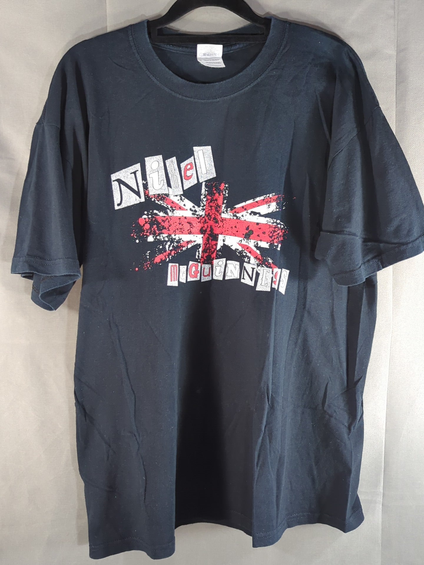 ROH ナイジェル・マッギネス「British by Blood Wrestler By Nature」Tシャツ(ブラック)